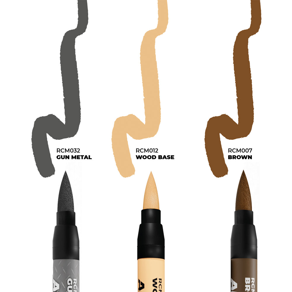 AK Interactive Real Colours Markers - Tools - Set of 3 RCM101