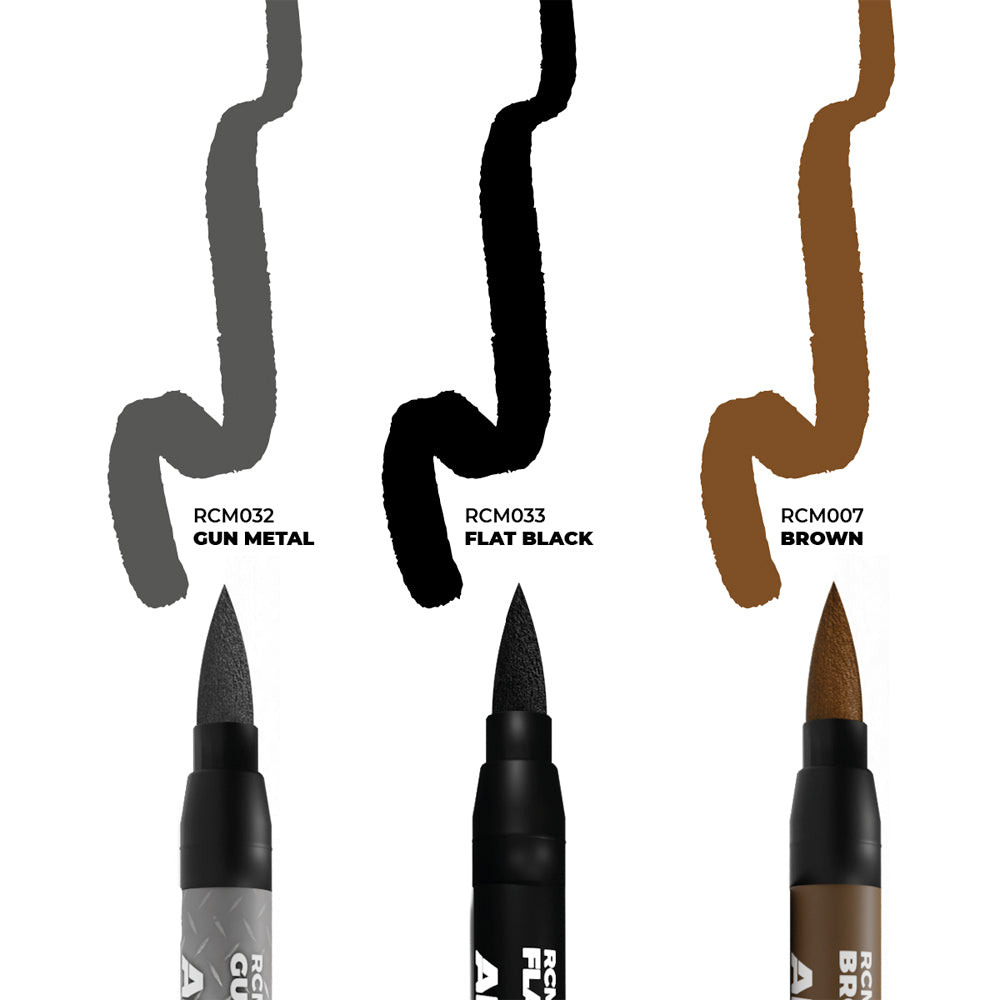 AK Interactive Real Colours Markers - Weapons - Set of 3 RCM103