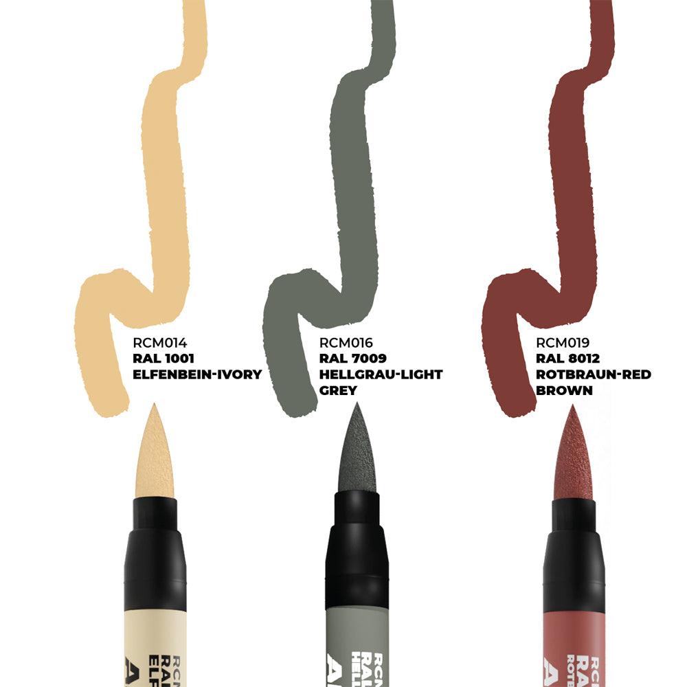 AK Interactive Real Colours Markers - German Tanks Interiors - Set of 3 RCM107