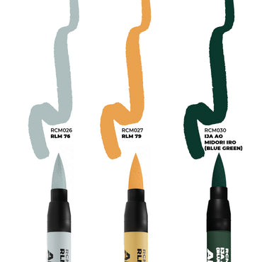 AK Interactive Real Colours Markers WWII Axis Aircraft Squiggle Camo RCM111