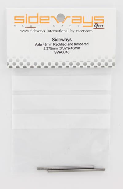 Sideways SWAX-48 Rectified & Tempered Axle 2.375mm 3/32 (2) - 48mm 1:32
