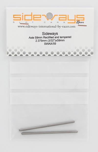 Sideways SWAX-59 Rectified & Tempered Axle 2.375mm 3/32 (2) - 59mm 1:32
