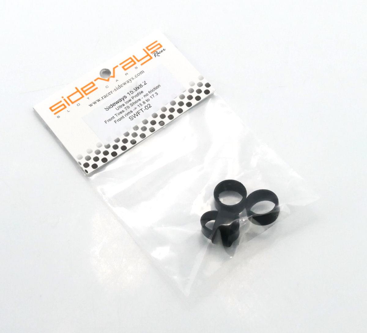 Sideways Frictionless Front Tyres 15.9 x 8.2mm RCSWFT-02 1:32