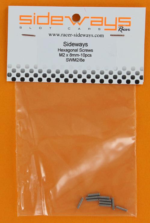 Sideways SWM2-8-EVO Hexagonal Screws Hard M2 x 8mm (10) 1:32