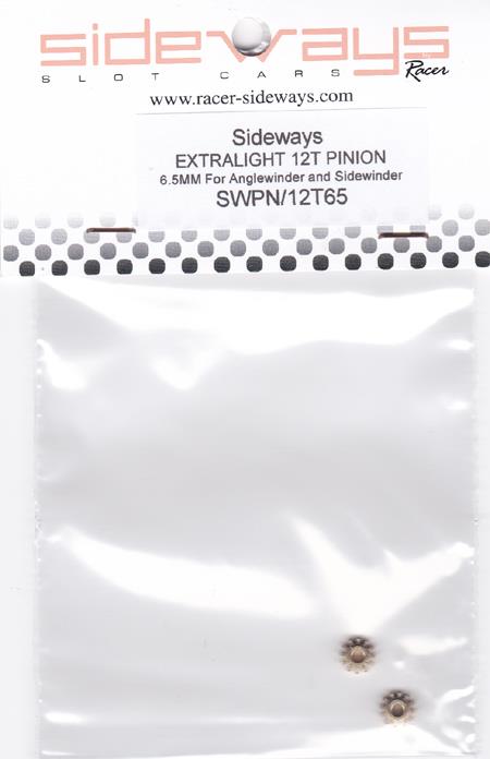 Sideways SWPN-12T65 Extralight 12t Pinion for 6.5mm AW/ET 1:32