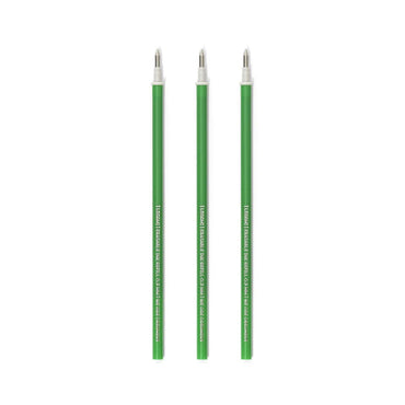 Legami Erasable Pen Refill - Green Ink - 3-Pack