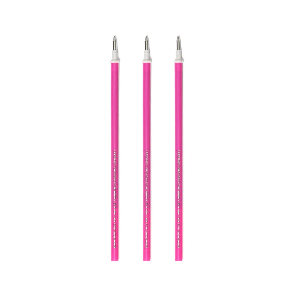 Legami Erasable Pen Refill - Pink Ink - 3-Pack