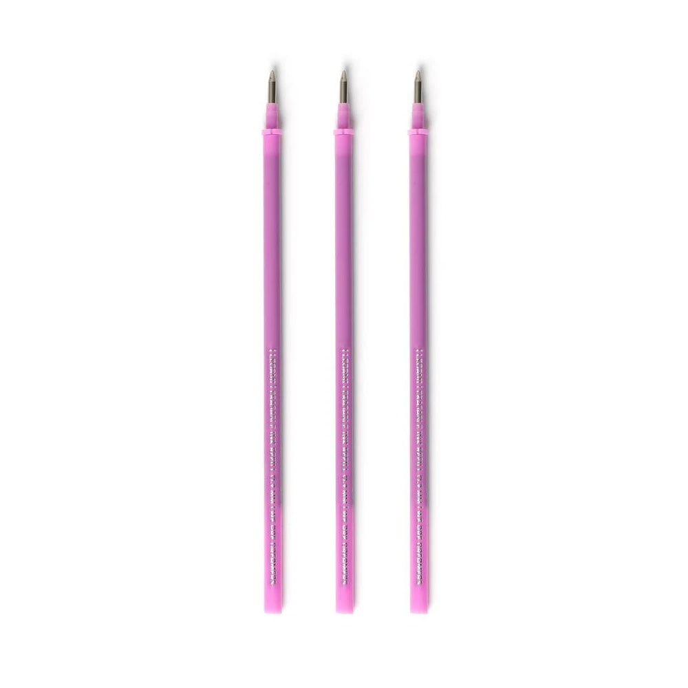 Legami Erasable Pen Refill - Purple Ink - 3-Pack