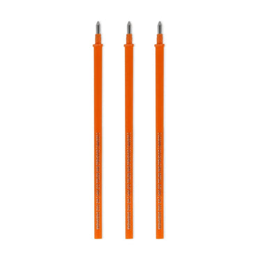 Legami Erasable Pen Refill - Orange Ink - 3-Pack