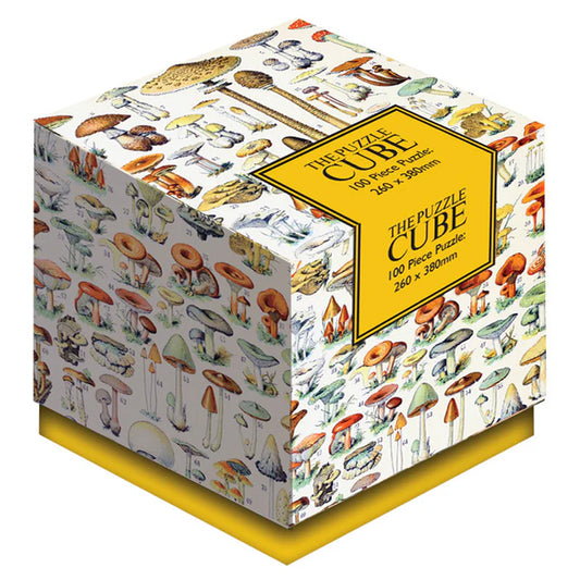 The Puzzle Cube: Mushrooms - 100pc Jigsaw Puzzle