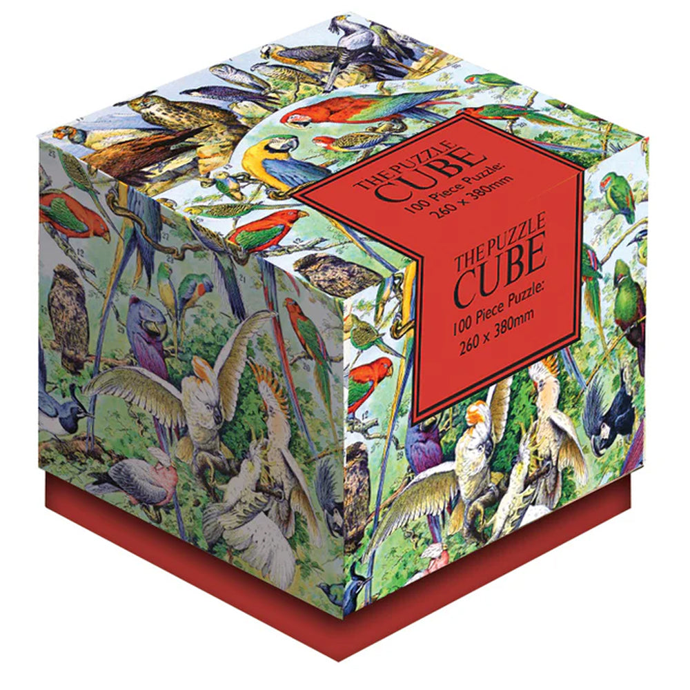 The Puzzle Cube: Tropical Birds - 100pc Jigsaw Puzzle
