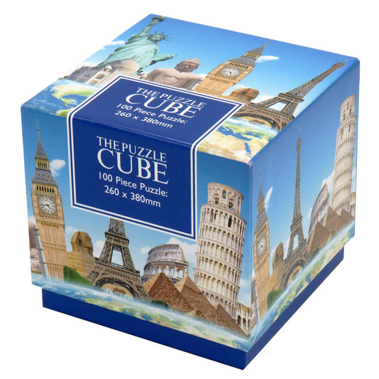 The Puzzle Cube: World Landmarks - 100pc Jigsaw Puzzle