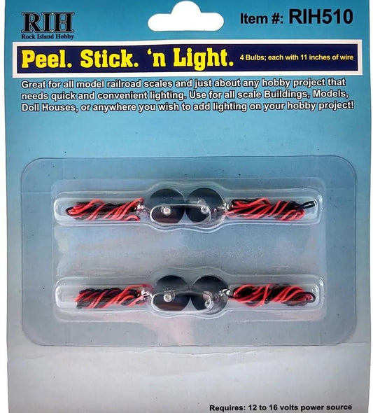 Rock Island Hobby 510  Peel Stick n Light Bulb (4)