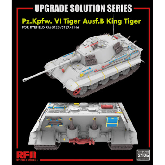 Ryefield 2105 King Tiger Upgrade Set for RM5125/5137/5146 1:35 Model Kits