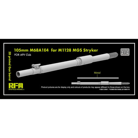 Ryefield 2112 3D Printed Gun Barrel for Ryefield 5148 M1128 Stryker