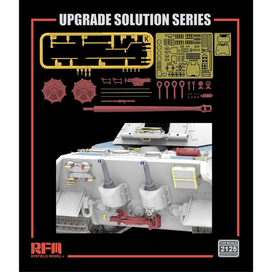 Ryefield 2125 Upgrade Set for 5164/5165 King Tiger Porsche Turret 1:35 Models