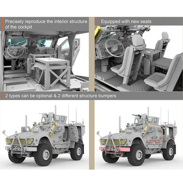 Ryefield Models 5032 US MRAP M1240A1 With Full Interior 1:35 Plastic Model Kit