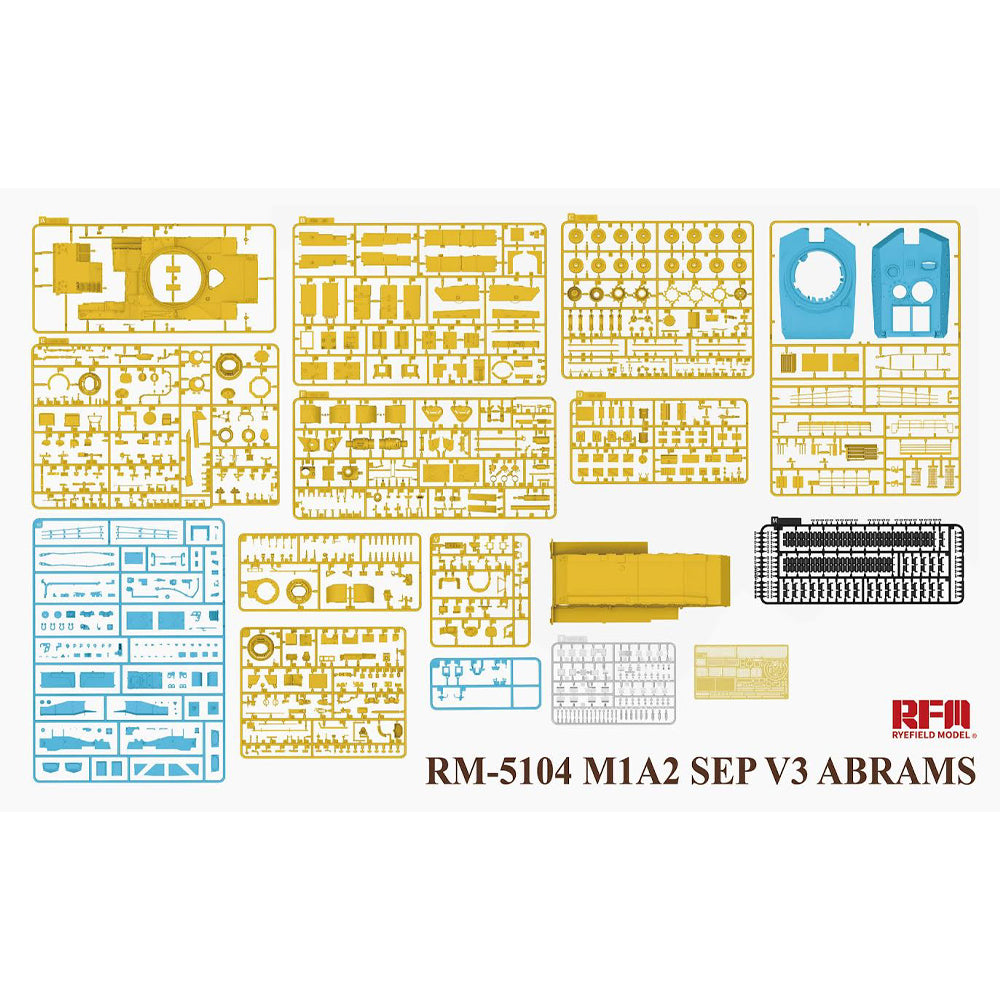 Ryefield Models 5104 M1A2 Sep V3 Abrams MBT 1:35 Model Kit