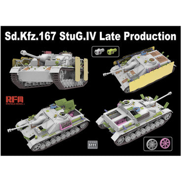 Ryefield Models 5111 Sd.Kfz.167 StuG.IV Late w/Engine & Tracks 1:35 Model Kit