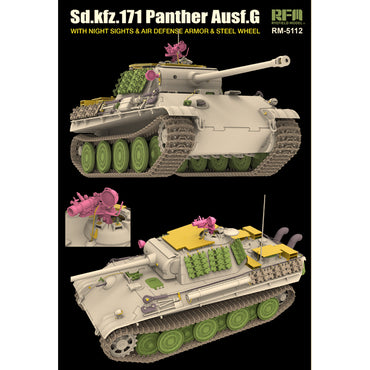 Ryefield Models 5112 Sd.kfz. 171 Panther Ausf.G Tank 1:35 Model Kit