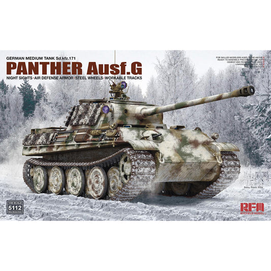 Ryefield Models 5112 Sd.kfz. 171 Panther Ausf.G Tank 1:35 Model Kit