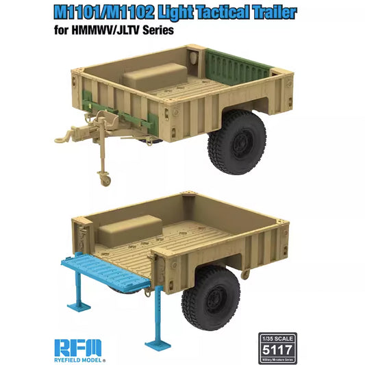 Ryefield Models 5117 M1101/M1102 Tactical Trailer for HMMWV/JLTV 1:35 Model Kit
