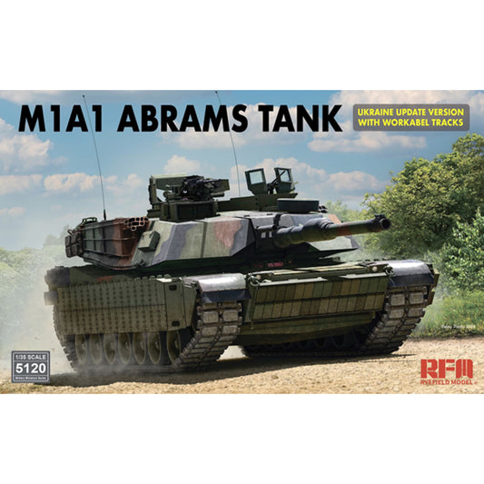 Ryefield Models 5120 M1A1 Abrams Tank Ukraine Update 1:35 Model Kit
