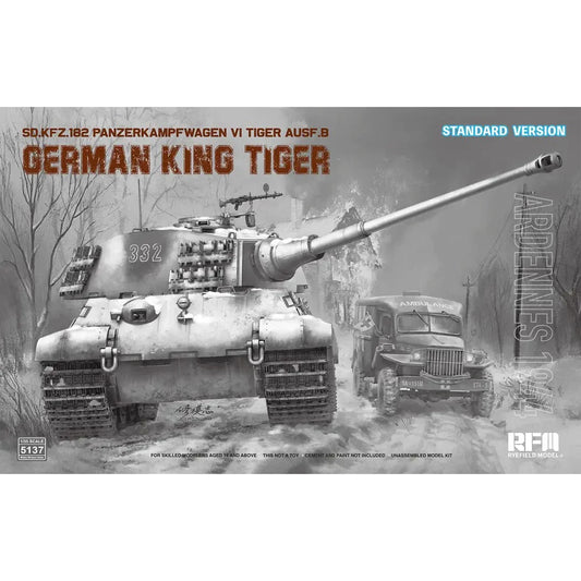 Ryefield 5137 Sd.Kfz.182 Pz.Kpfw.VI Ausf.B King Tiger Ardennes 1:35 Model Kit