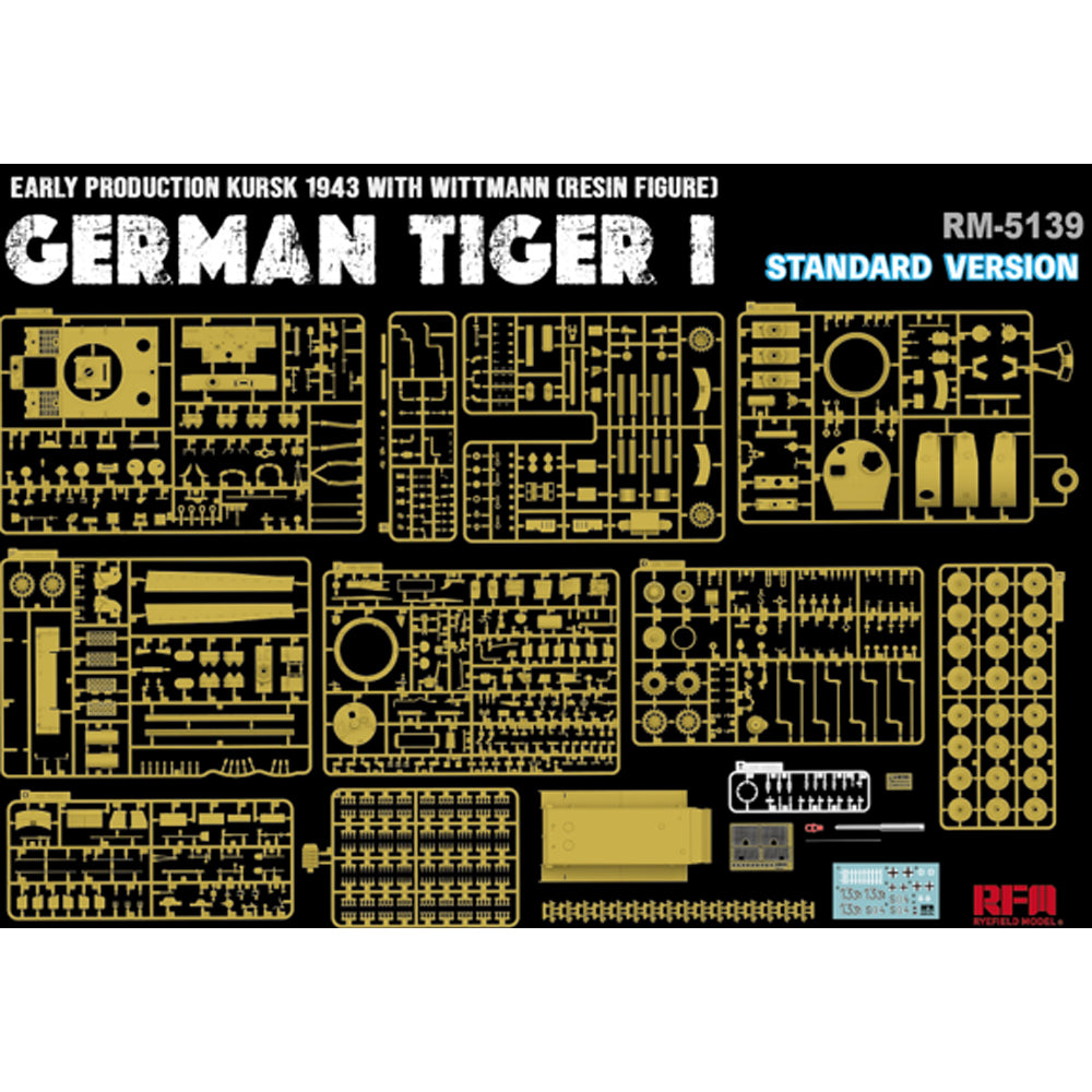 Ryefield 5139 Sd.Kfz.181 Pz.Kpfw.VI Ausf.E Tiger 1 Early Wittman 1:35 Model Kit
