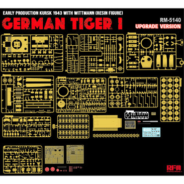 Ryefield 5140 Sd.Kfz.181 Pz.Kpfw.VI Ausf.E Tiger 1 Early Wittman 1:35 Model Kit