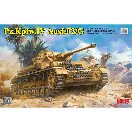 Ryefield 5143 Pz.Kpfw.IV Ausf.F2/G Tank 1:35 Model Kit