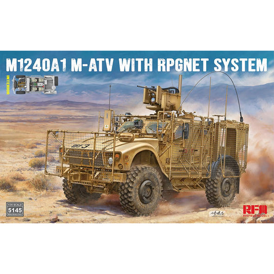 Ryefield 5145 M1240A1 MATV w/RPG Net System & Full Interior 1:35 Model Kit