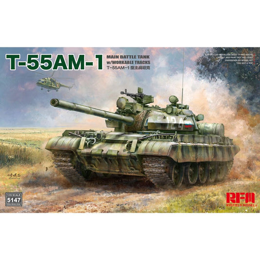 Ryefield 5147 T-55AM-1 Main Battle Tank 1:35 Model Kit