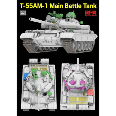 Ryefield 5147 T-55AM-1 Main Battle Tank 1:35 Model Kit