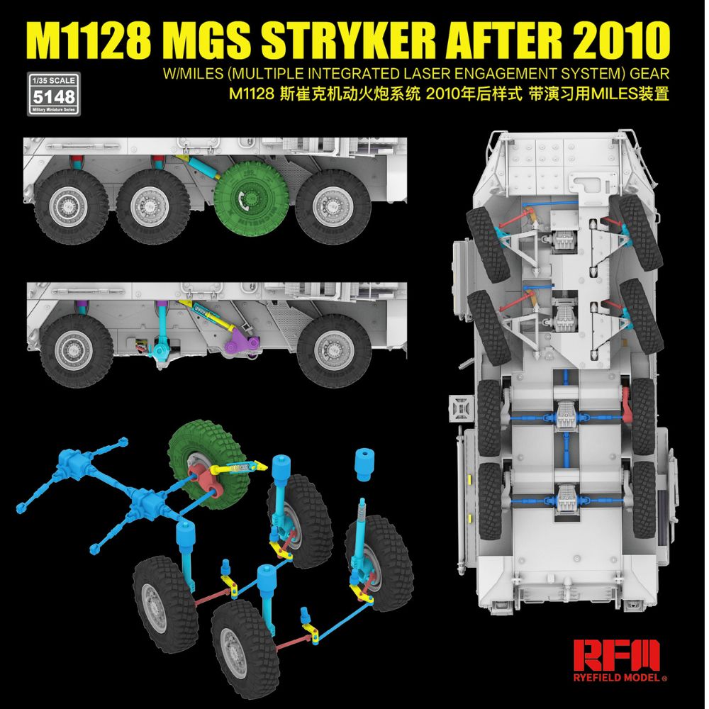 Ryefield 5148 M1128 MGS Stryker (After 2010) 1:35 Model Kit