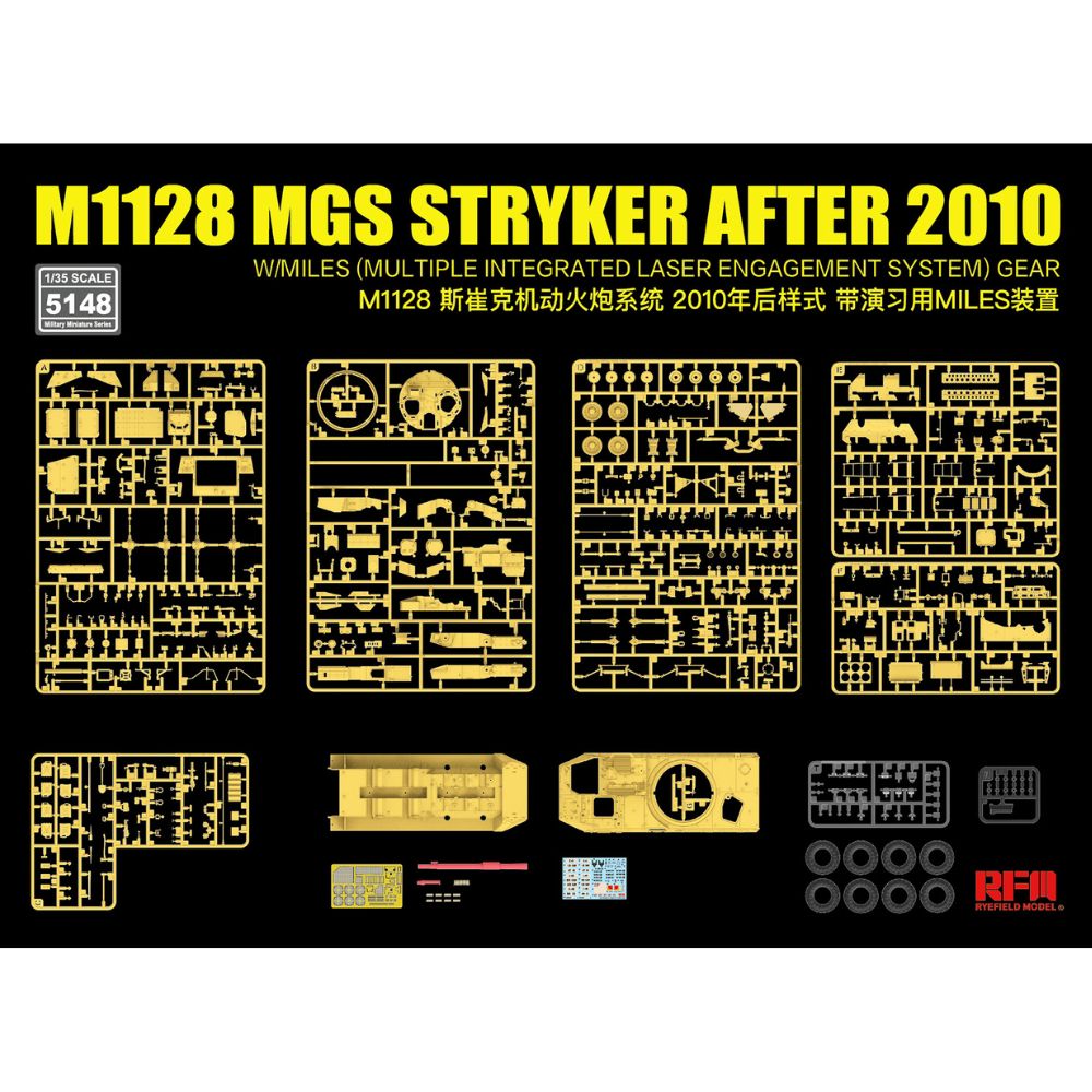 Ryefield 5148 M1128 MGS Stryker (After 2010) 1:35 Model Kit