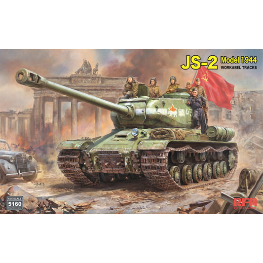 Ryefield Models 5160CR JS-2 Model 1944 w/Workable Tracks 1:35 Model Kit