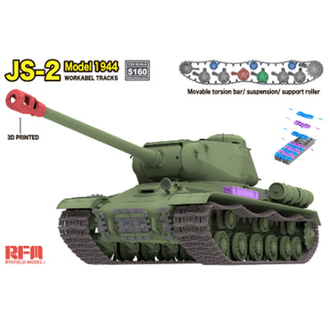 Ryefield Models 5160CR JS-2 Model 1944 w/Workable Tracks 1:35 Model Kit