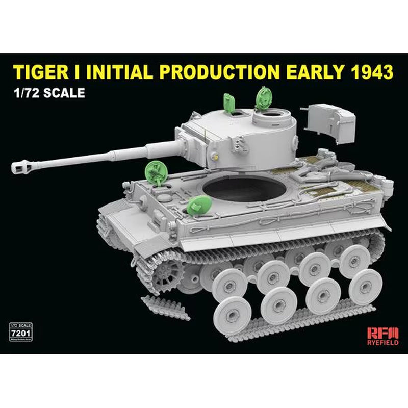 Ryefield 7201 Tiger I Initial Production Early 1943 1:72 Model Kit