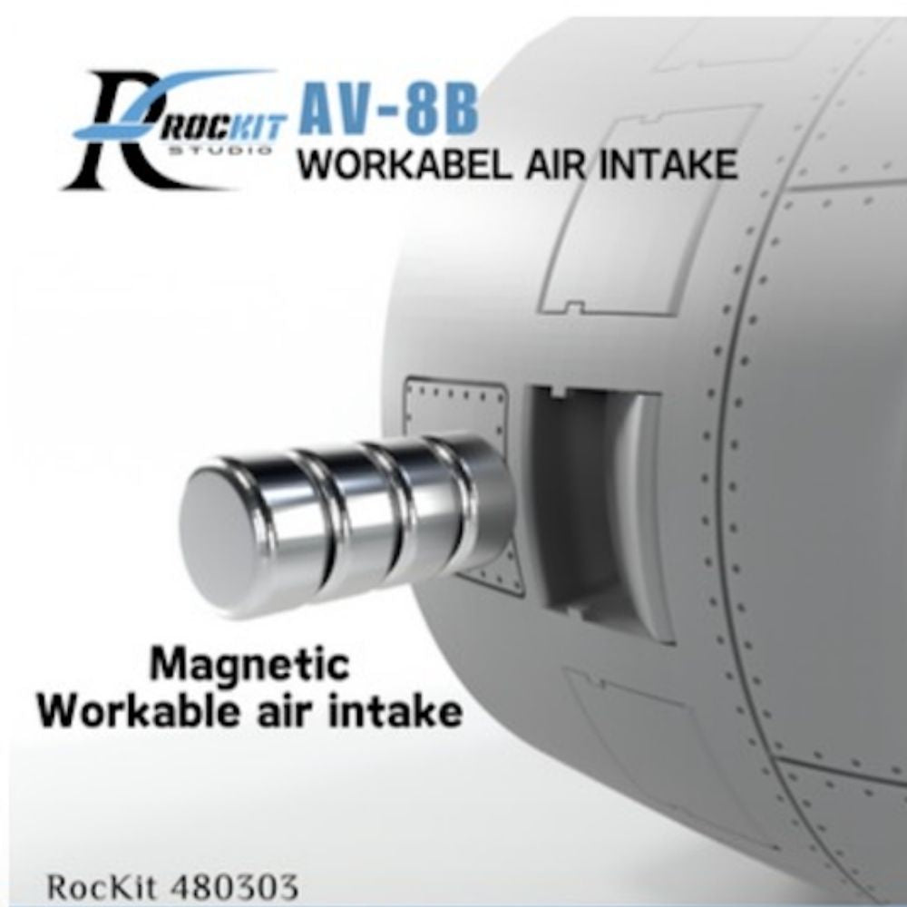 Rockit Studio RS480403 AV-8B Workable Intake Sets For Uma D1001 Harrier 1:48