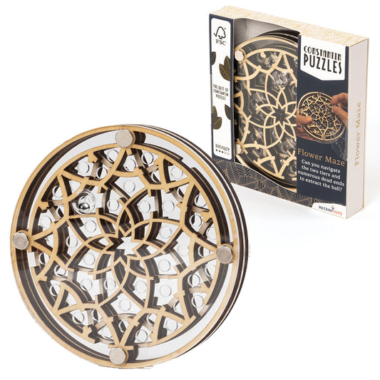 Flower Maze - Constantin Puzzle Wooden Brain Game from Recent Toys C5063