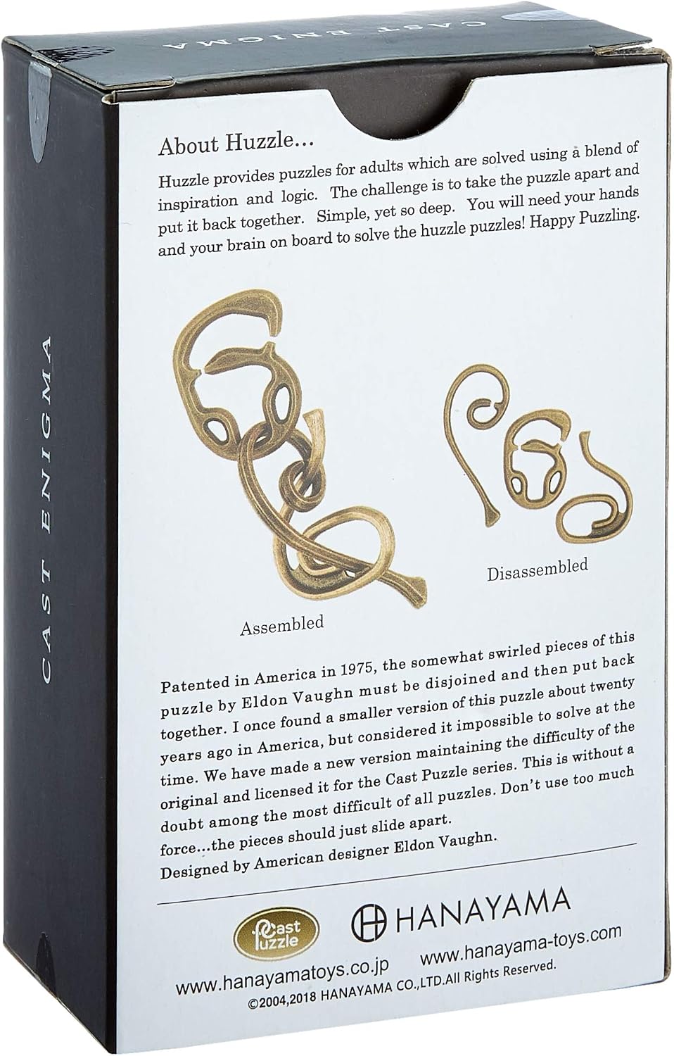 Huzzle Enigma - Cast Metal Puzzle Brainteaser by Hanayama H5113