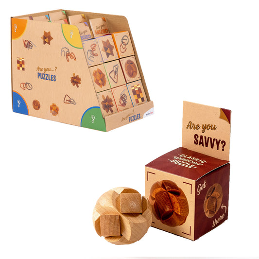 Are You Savvy? Classic Wooden Puzzle Game from Recent Toys RT5118