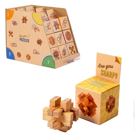 Are You Sharp? Classic Wooden Puzzle Game from Recent Toys RT5121