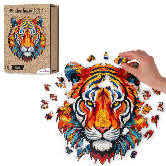 Tiger Wooden Puzzle by Recent Toys 167pcs