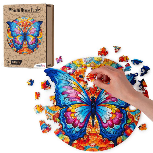 Butterfly Wooden Puzzle by Recent Toys 176pcs