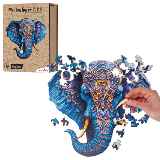 Elephant Wooden Puzzle by Recent Toys 174pcs