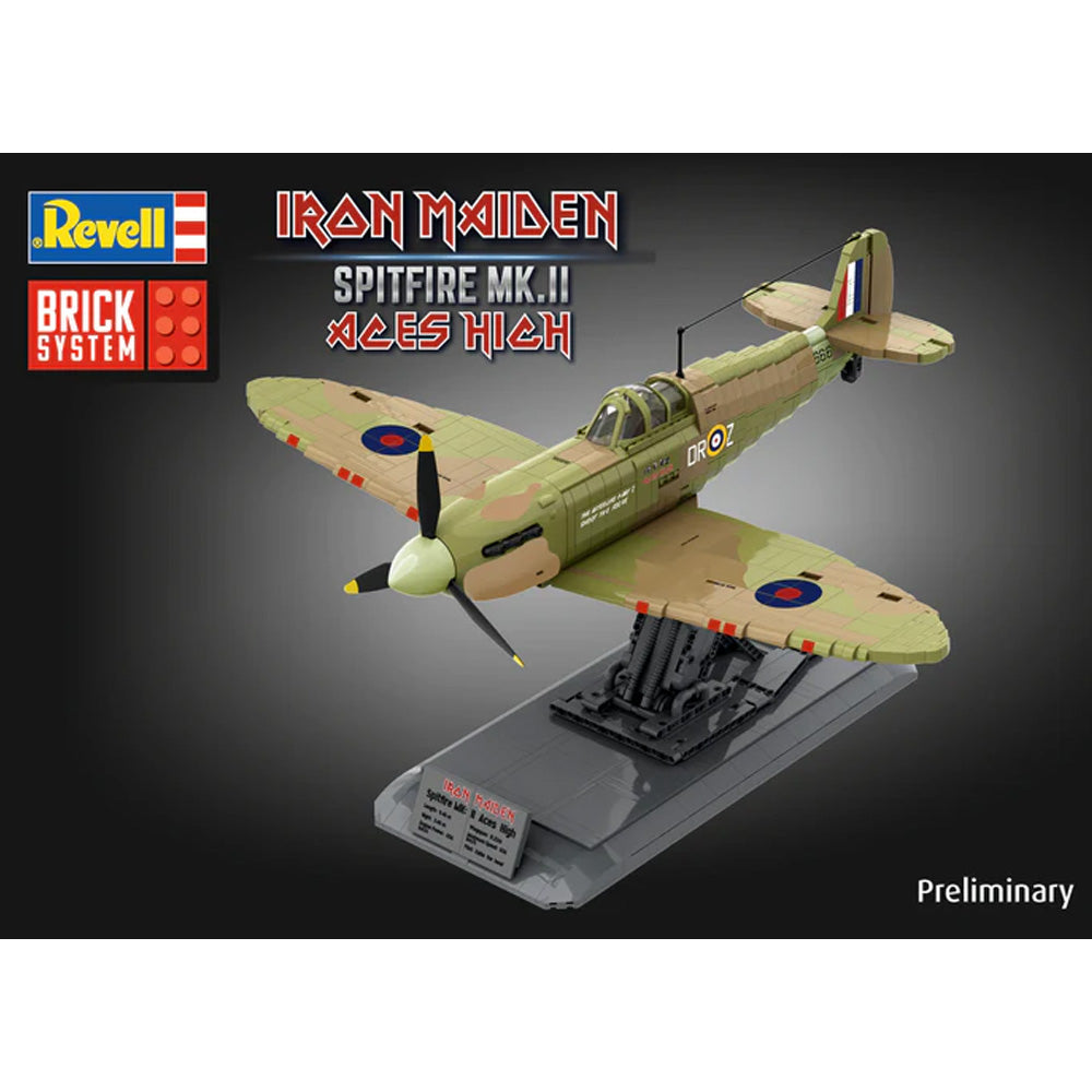 Revell Brick System: Iron Maiden Spitfire Mk.II Aces High 1:18 Model 2802pcs