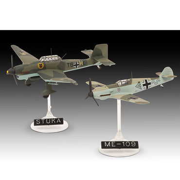 Revell 03770 Messerschmitt Bf109E & Junkers Ju87B Stuka 1:144 Model Kit