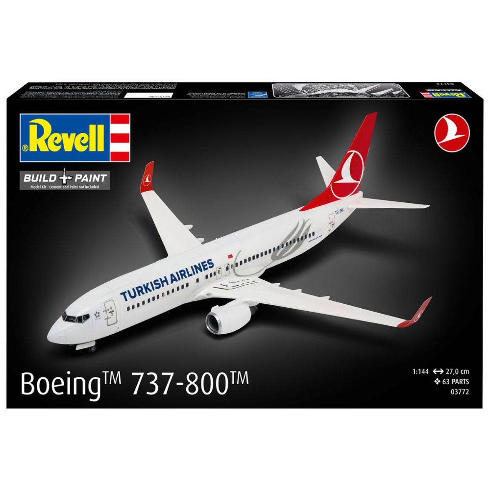 Revell 03772 Boeing 737-800 Turkish Airlines 1:144 Model Kit